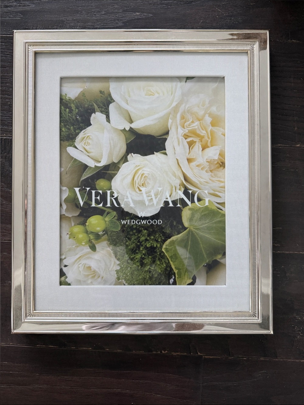 Vera Wang Silver Picture Frame with White Mat